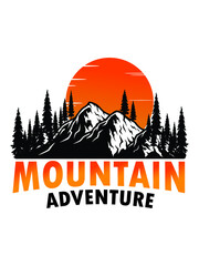 Camping T-shirt Design
