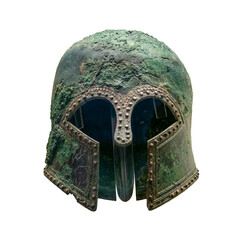 Hoplite Helmet Isolated Photo