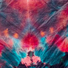 Traditional Tie Dye Pattern. Tiedye Rainbow