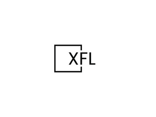 Obraz premium XFL letter initial logo design vector illustration
