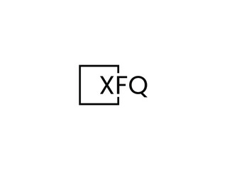 XFQ letter initial logo design vector illustration