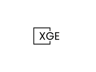 Obraz premium XGE letter initial logo design vector illustration