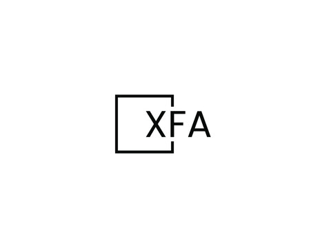 XFA letter initial logo design vector illustration