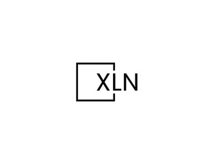 XLN letter initial logo design vector illustration