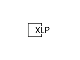 XLP letter initial logo design vector illustration