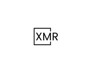 XMR letter initial logo design vector illustration