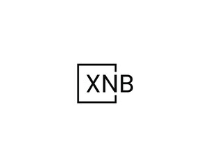 XNB letter initial logo design vector illustration