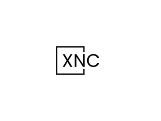 Obraz premium XNC letter initial logo design vector illustration