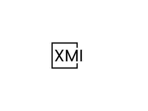 XMI letter initial logo design vector illustration