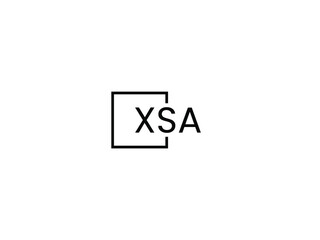 Obraz premium XSA letter initial logo design vector illustration
