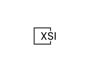 XSI letter initial logo design vector illustration