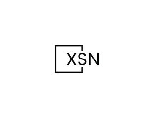 Obraz premium XSN letter initial logo design vector illustration