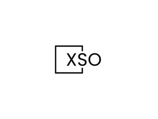 XSO letter initial logo design vector illustration