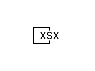 XSX letter initial logo design vector illustration