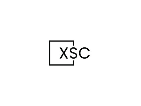 XSC letter initial logo design vector illustration