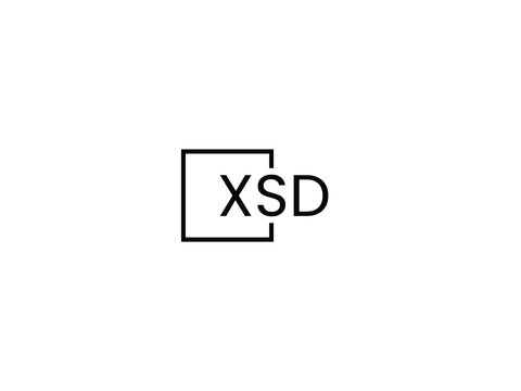 XSD letter initial logo design vector illustration