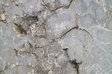 Cracked and moldy old walls