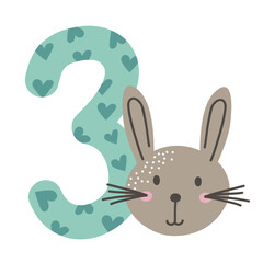 three baby month