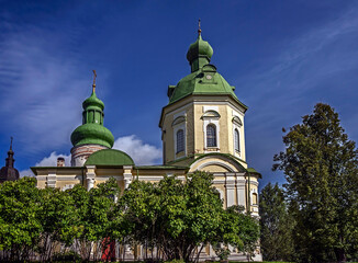 Fototapeta na wymiar Cyril Belozersky church. Kirillo-Belozersky monastery, city of Kirillov, Russia. Years of construction 1782 - 1785