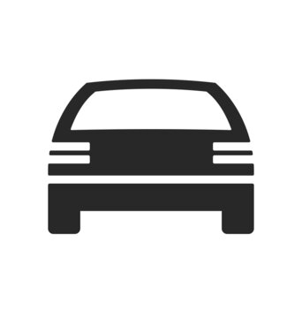 simple car icon silhouette