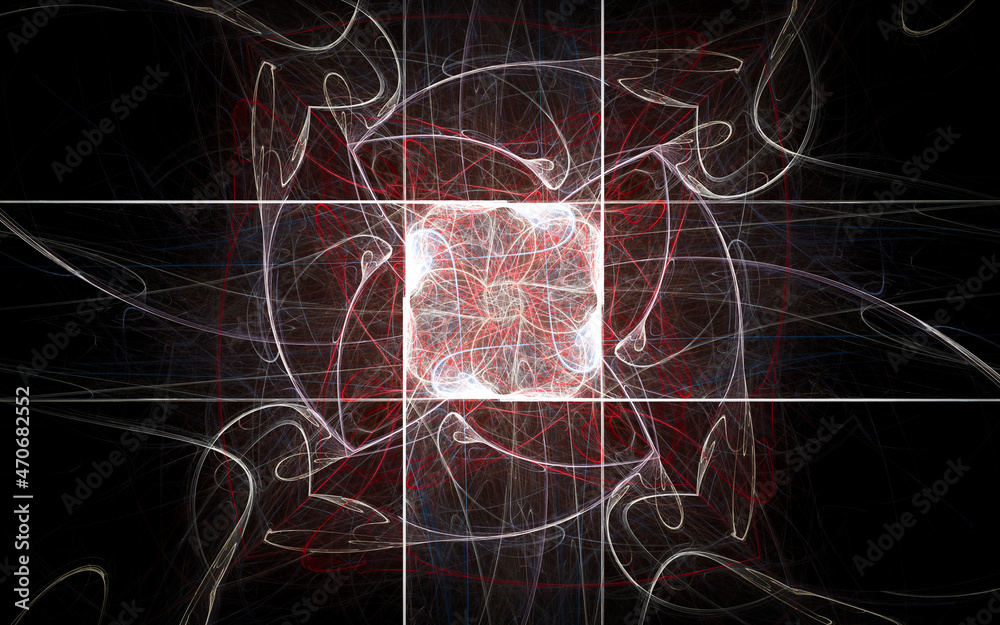 Aufkleber digital illustration abstract image generated fractal background image wallpaper pattern of various 