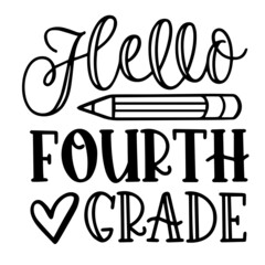 hello fourth grade logo inspirational quotes typography lettering design