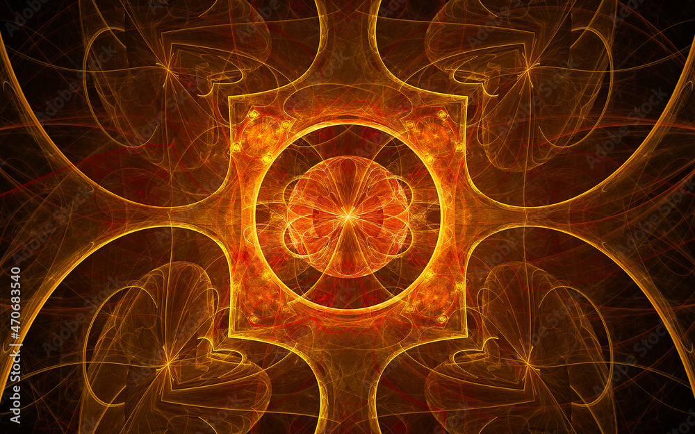 Aufkleber digital illustration abstract image generated fractal background image wallpaper pattern of various 