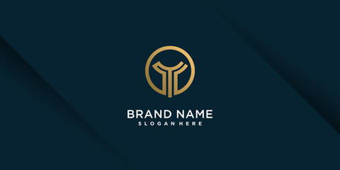 Letter Y logo with creative element style Premium Vector part 7