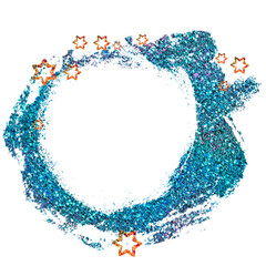 Christmas Sublimation. Round silhouette frames made of fir branches and snowflakes. For the design of postcards, printing stickers and drawings on mugs, T-shirts.Bright, textured, blue brilliant.