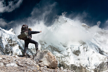 Mount Cho Oyu, Nepal himalayas mountains