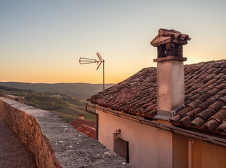 The ancient architecture in town Motovun