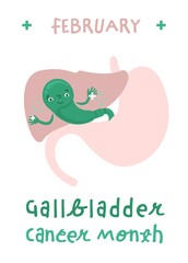 February is gallbladder cancer month. International event.