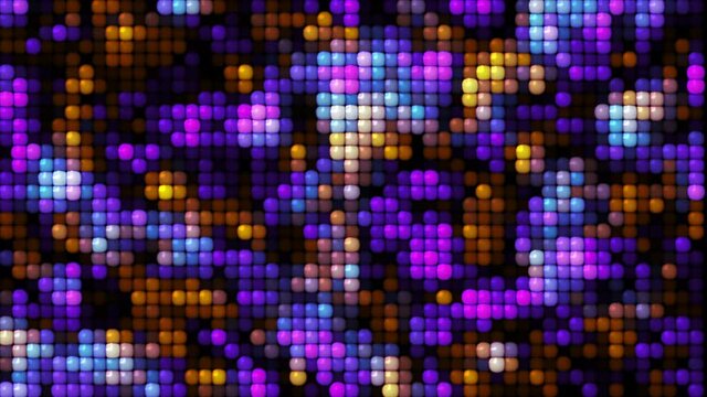 Colorful Mosaic Hi-Tech Background Loop. Background Loop for VJs, background , projection , nightclub , friday night party , LED screen , techno music display , edm music video and background present.