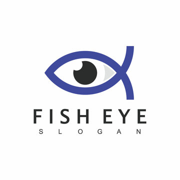 Eye Fish Logo, Optical And Eye Care Symbol