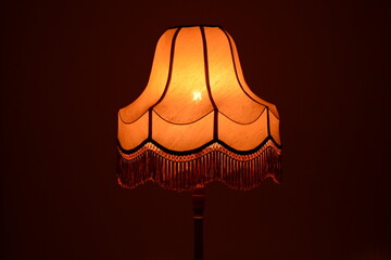 Orange setting lamp