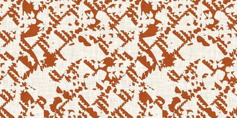 Seamless two tone hand drawn brushed effect pattern border swatch. High quality illustration. Collage of minimal drawings arranged in a seamless pattern with fabric texture overlay. Rough scribble.