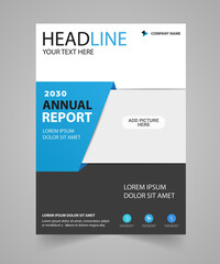 Business  annual report brochure flyer design template