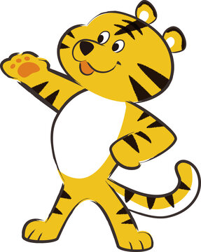 recommend clip art: トラのキャラクターイラスト