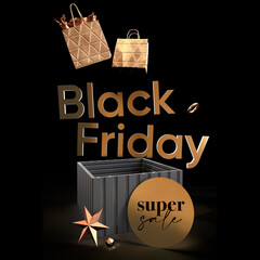 Black Friday Super Sale Post JPG File 1080x1080px 