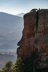 A face shaped rock in Belogradchik, Bulgaria.