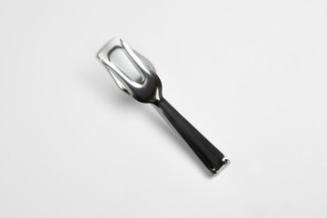 Serving kitchen cooking Tongs isolated on a white Background.High resolution photo.Mock up