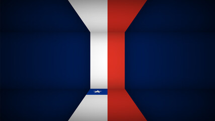 EPS10 Vector Patriotic background with Chile flag colors.