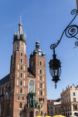 Obraz premium The Basilica of Saint Mary in Krakow.