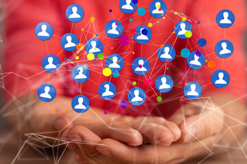 Global digital connections with technology