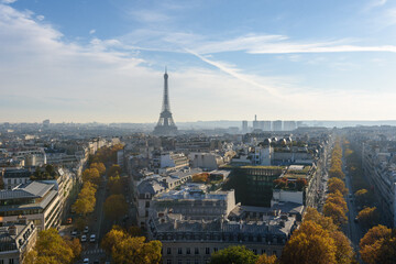 Fototapeta premium Eiffel Tower in autumn