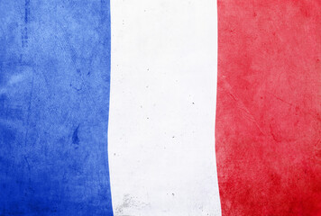 Grunge French flag