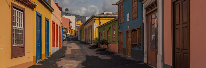 LOS LLANOS DE ARIDANE,SPAIN - NOVEMBER10. 2021: Ash on the road from the Cumbre Vieja volcanic eruption in Los Llanos de Aridane, La Palma, Canary Islands, Spain.