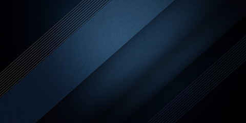 Abstract dark blue shape with different shades	