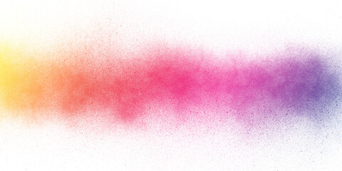 Abstract rainbow watercolour background with splashes	
