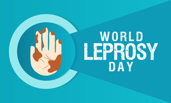 World Leprosy day (Hansen's disease) is observed every year on the last Sunday of January. to increase the public awareness of leprosy, Vector illustration